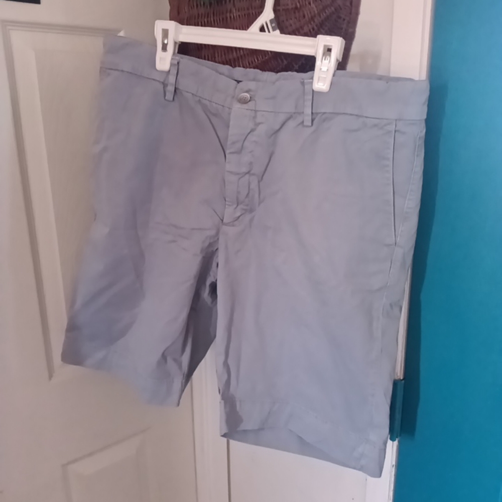 Hackett London Mens 100 Percent Cotton Shorts Size 36 Lite Blue
